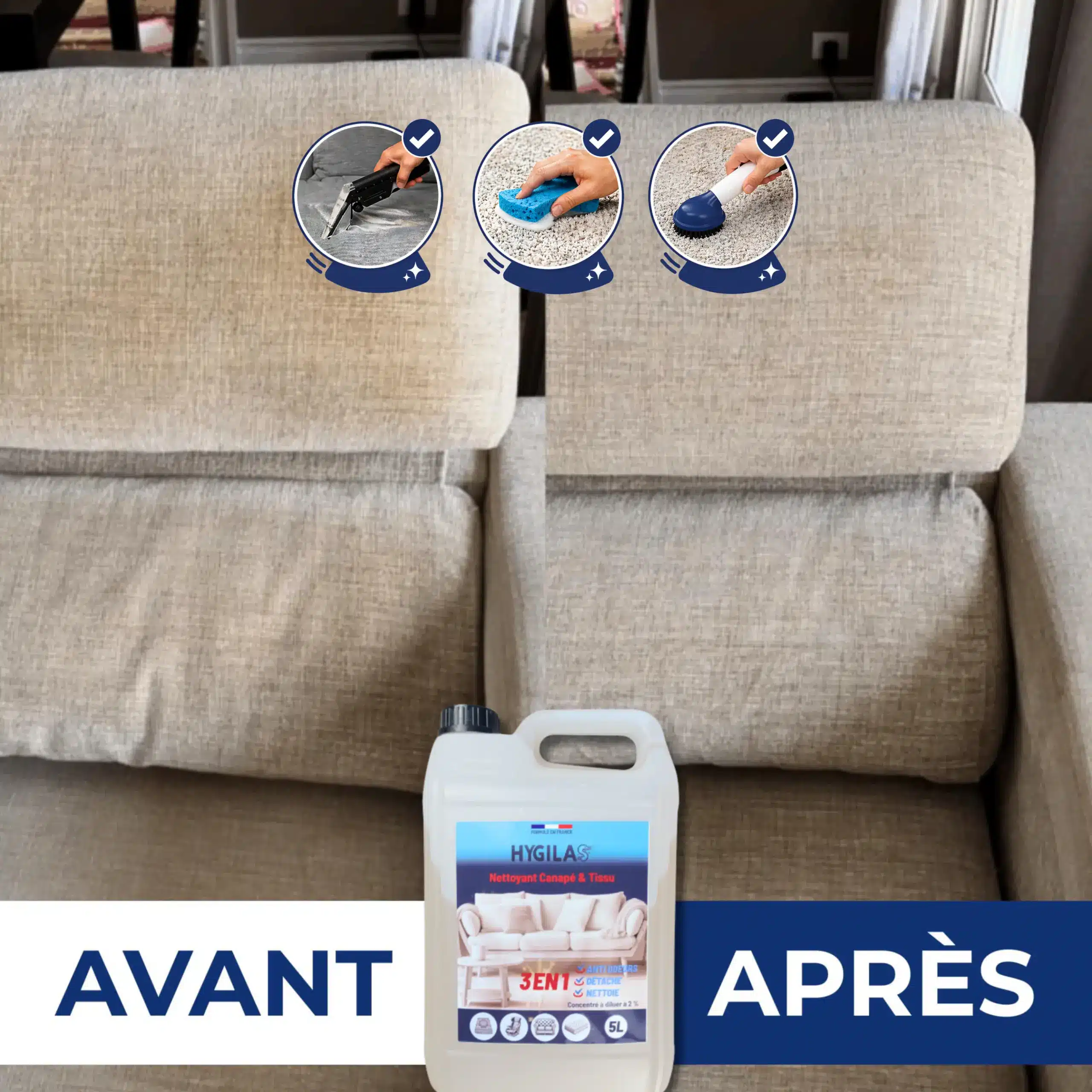 Produit de nettoyage canapé tapis et matelas