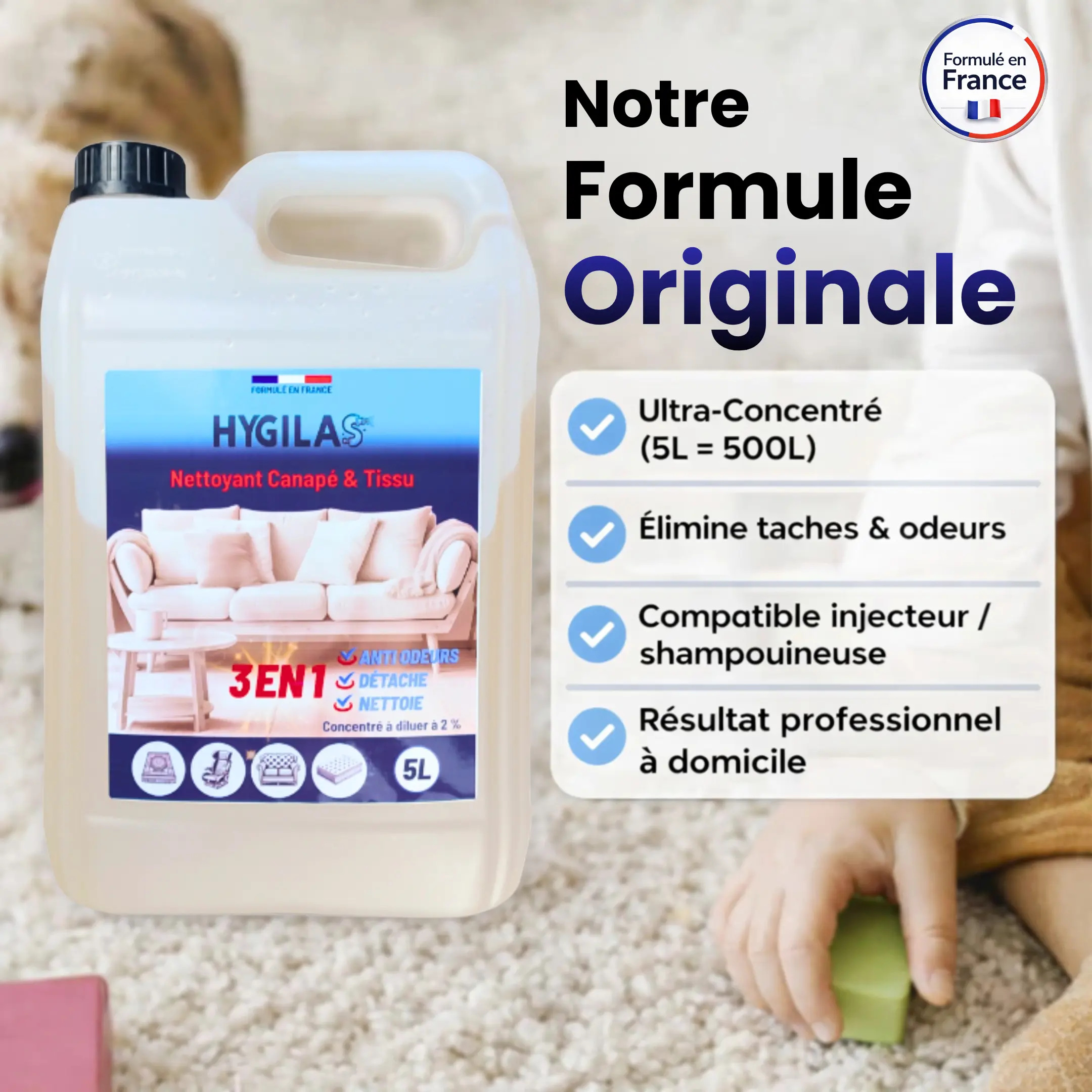 produit nettoyant pour shampouineuse