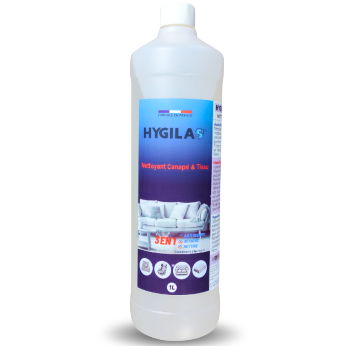 Nettoyant Canapé & Tissu 1L - Professionnel - Hygilas - 1L