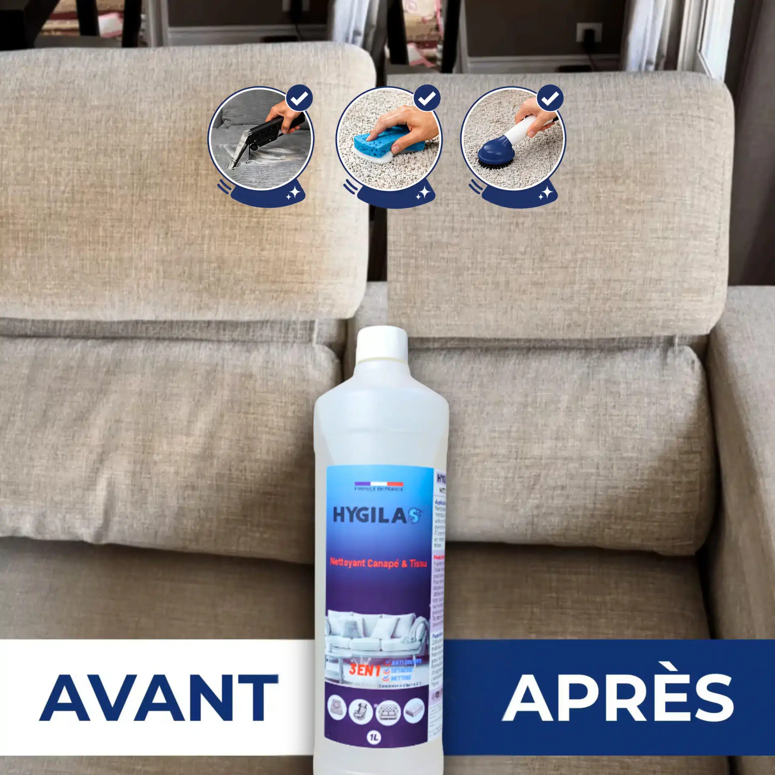 Produit de nettoyage canapé tapis et matelas
