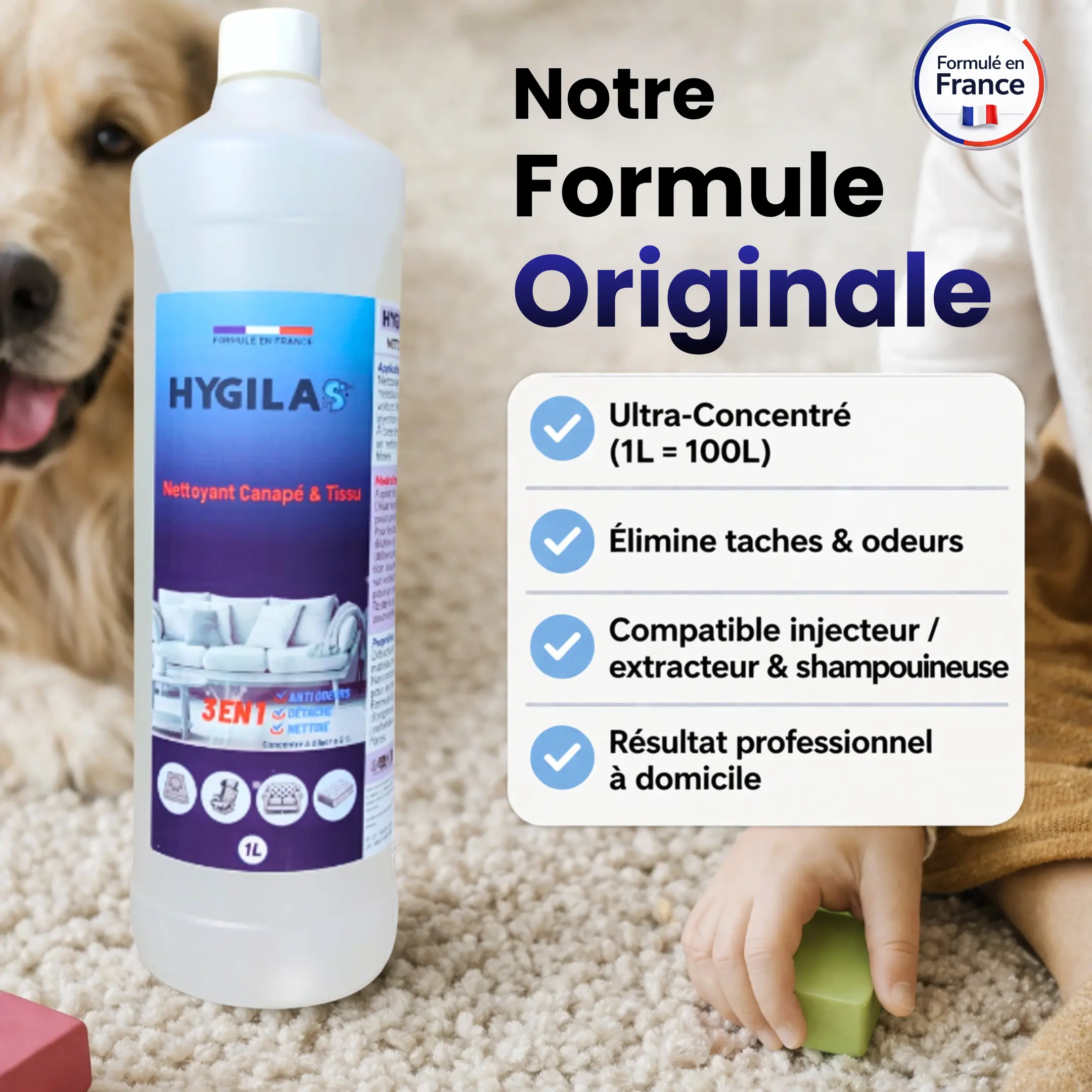 roduit nettoyant pour shampouineuse