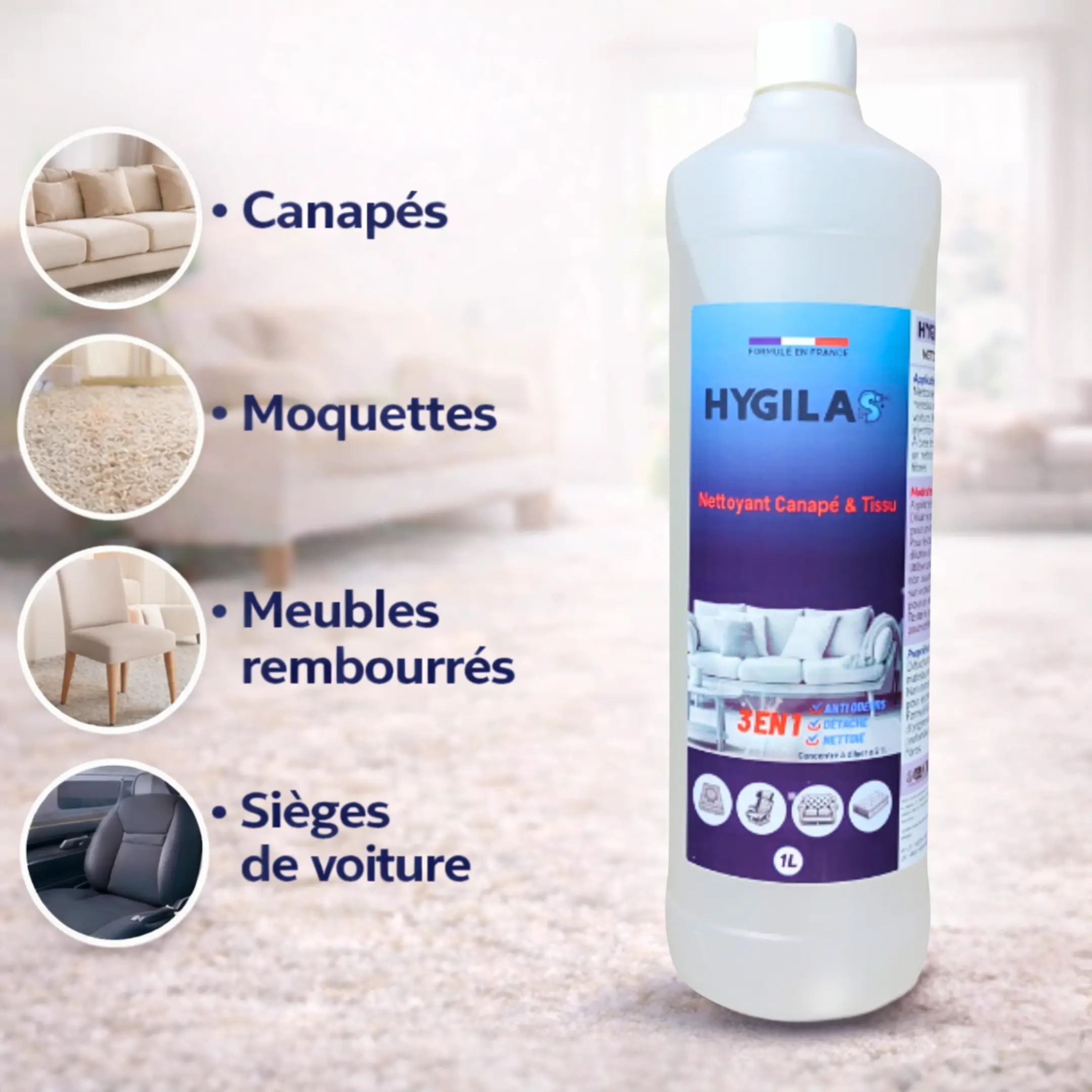 produit nettoyant pour shampouineuse