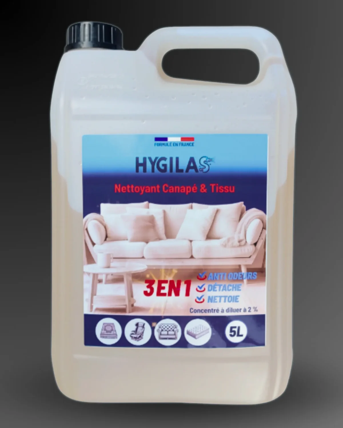 produit de nettoyage canapé