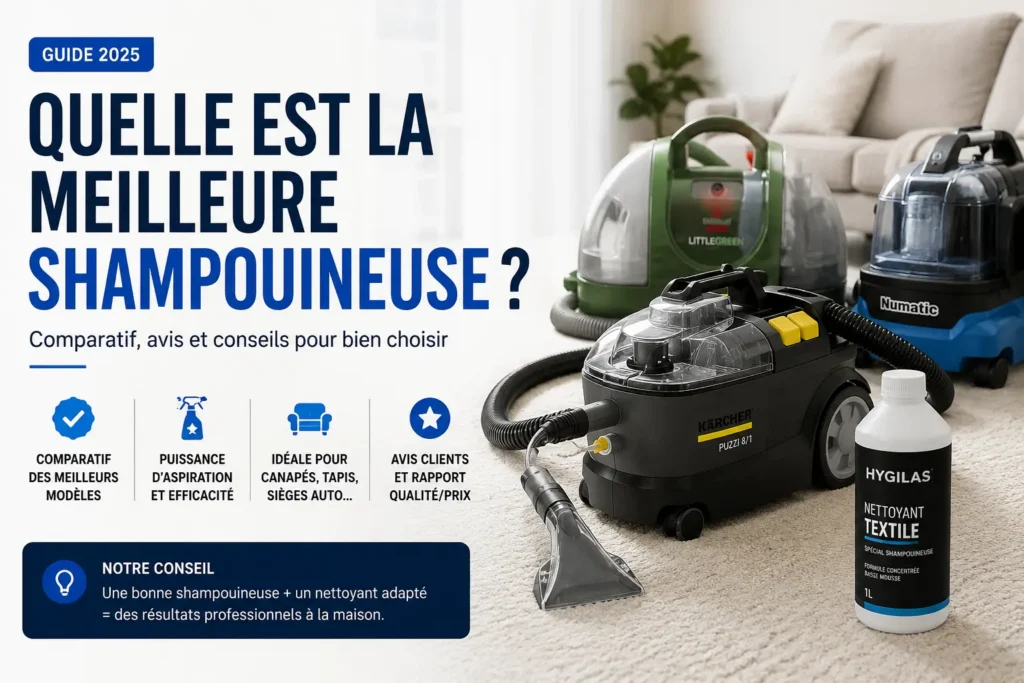 guide meilleur shampouineuse